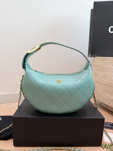 Load image into Gallery viewer, CC1694 Chanel 26B Crescent Moon Hobo / 23.5 x 15 x 6 cm