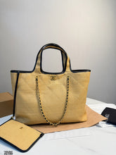 Load image into Gallery viewer, CC1217 Chanel Straw Woven Tote Bag /42X33CM