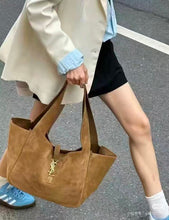 Load image into Gallery viewer, YSK448 YSL Hobo Suede Shopping Bag / 30X28CM