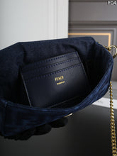 Load image into Gallery viewer, FF325 Fendi Baguette Denim Shoulder Bag / 20 x 10 cm