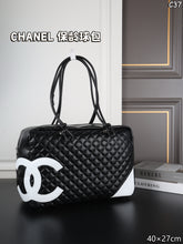Load image into Gallery viewer, CC1356 CHANEL Cambon Bowling Pillow Bag XXL / 40 x 27 cm