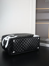 Load image into Gallery viewer, CC1356 CHANEL Cambon Bowling Pillow Bag XXL / 40 x 27 cm