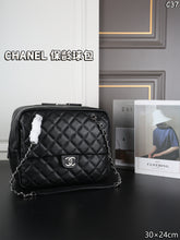 Load image into Gallery viewer, CC1358 CHANEL Bowling Bag with Chain / 30 x 24 cm