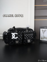 Load image into Gallery viewer, CC1360 CHANEL Cambon Biker Bag / 31 x 19 cm