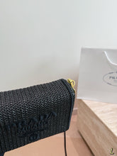 Load image into Gallery viewer, PD374 Prada Raffia Woven Handbag / 20 x 14 cm