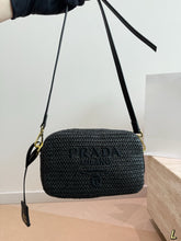 Load image into Gallery viewer, PD376 Prada Raffia Woven Camera Bag / 20 x 12 cm