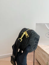 Load image into Gallery viewer, PD376 Prada Raffia Woven Camera Bag / 20 x 12 cm