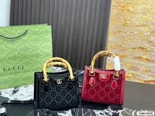 Load image into Gallery viewer, GC778 Gucci Diamante Bamboo Tote Bag / 20 x 16 cm
