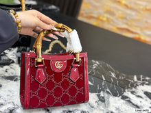 Load image into Gallery viewer, GC778 Gucci Diamante Bamboo Tote Bag / 20 x 16 cm