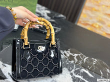 Load image into Gallery viewer, GC778 Gucci Diamante Bamboo Tote Bag / 20 x 16 cm