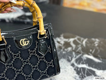 Load image into Gallery viewer, GC778 Gucci Diamante Bamboo Tote Bag / 20 x 16 cm