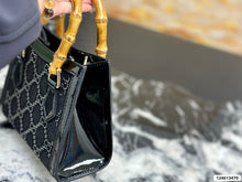 Load image into Gallery viewer, GC778 Gucci Diamante Bamboo Tote Bag / 20 x 16 cm