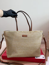 Load image into Gallery viewer, VLTN093 Valentino Woven Straw Underarm Bag / 37 x 28 cm
