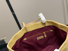 Load image into Gallery viewer, PD377 Prada Woven Raffia Tote Bag / 38 x 30 cm