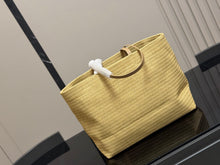 Load image into Gallery viewer, PD377 Prada Woven Raffia Tote Bag / 38 x 30 cm