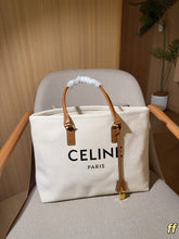 Load image into Gallery viewer, CL150 Celine Triomphe Canvas Shopping Tote / 40 x 31 x 14 cm