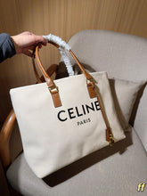 Load image into Gallery viewer, CL150 Celine Triomphe Canvas Shopping Tote / 40 x 31 x 14 cm