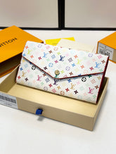 Load image into Gallery viewer, LB1412 Louis Vuitton x Takashi Murakami Sarah Wallet / 19x10 cm