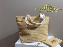 Load image into Gallery viewer, DR610 Dior Straw Tote Bag / 32x31cm