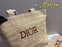 Load image into Gallery viewer, DR610 Dior Straw Tote Bag / 32x31cm