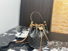 Load image into Gallery viewer, CL153 Celine Clara Bucket Bag / 23 x 22 cm & 18 x 17 cm