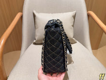 Load image into Gallery viewer, CC1380 Chanel Denim Quilted Airport Bag / 33 x 25 x 13 cm