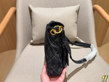 Load image into Gallery viewer, CC1381 Chanel 25P Denim Hobo Messenger Bag / 28 x 23 x 5 cm