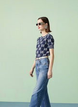 Load image into Gallery viewer, CLTH331 GG Cotton Jacquard Top