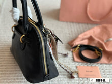 Load image into Gallery viewer, MIU003 Aventure Nappa Leather Top-handle Bag / 6.7x13x4.3inch