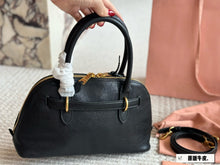 Load image into Gallery viewer, MIU003 Aventure Nappa Leather Top-handle Bag / 6.7x13x4.3inch