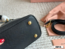 Load image into Gallery viewer, MIU003 Aventure Nappa Leather Top-handle Bag / 6.7x13x4.3inch