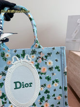 Load image into Gallery viewer, DR648 Dior Book Tote Embroidered Shopping Bag / 35 x 28 cm