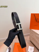 Load image into Gallery viewer, BL274 Hermès Orange Calfskin Leather Belt