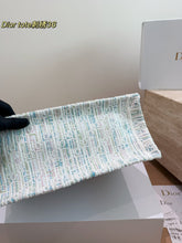 Load image into Gallery viewer, DR651 Dior CD Book Tote 25 with 3D Embroidery / 35 x 28 cm