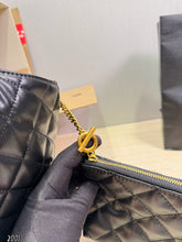Load image into Gallery viewer, YSK470 YSL Loulou Tote Bag in Black Calfskin / 31 x 28 cm