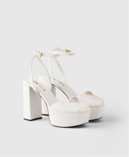 Load image into Gallery viewer, SE1694 Prada Nappa Leather Platform Sandals / Size5-11