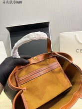 Load image into Gallery viewer, CL154 CELINE Square Cabas Triomphe Tote / 28 x 24 x 9 cm