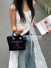 Load image into Gallery viewer, CC1514 Chanel 26A Tweed Mini Beach Tote / HIGHEST QUALITY VERSION / 19.5 × 11 × 16 cm