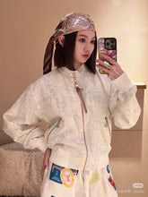 Load image into Gallery viewer, CLTH454 LV Monogram Zip-Up Reversible Jacket / SizeS/M/L