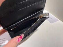 Load image into Gallery viewer, YSK373 CASSANDRE MATELASSÉ FLAP CARD CASE IN GRAIN DE POUDRE LEATHER / 4.3 x 3.3 x 1.1 INCHES