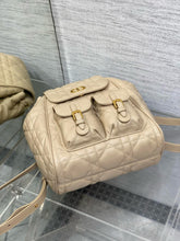 Load image into Gallery viewer, DR476 Small/Medium Dior Caro Backpack / HIGHEST QUALITY VERSION