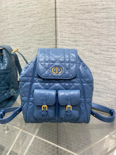 Load image into Gallery viewer, DR479 Small/Medium Dior Caro Backpack / HIGHEST QUALITY VERSION