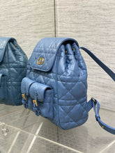 Load image into Gallery viewer, DR478 Small/Medium Dior Caro Backpack / HIGHEST QUALITY VERSION