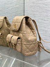 Load image into Gallery viewer, DR477 Small/Medium Dior Caro Backpack / HIGHEST QUALITY VERSION