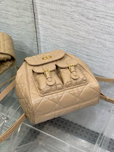 Load image into Gallery viewer, DR477 Small/Medium Dior Caro Backpack / HIGHEST QUALITY VERSION