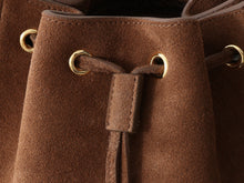 Load image into Gallery viewer, PD334 Small Suede Leather Bucket Bag / HIGHEST QUALITY VERSION / 8.2x8.2x4.7inch