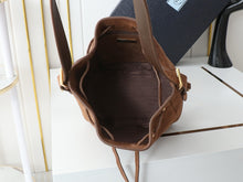 Load image into Gallery viewer, PD334 Small Suede Leather Bucket Bag / HIGHEST QUALITY VERSION / 8.2x8.2x4.7inch