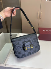 Load image into Gallery viewer, GC719 Gucci Horsebit 1955 Medium Shoulder Bag / 9.8"W x 7"H x 3.1"D