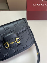 Load image into Gallery viewer, GC719 Gucci Horsebit 1955 Medium Shoulder Bag / 9.8"W x 7"H x 3.1"D