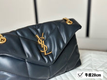 Load image into Gallery viewer, YSK356 PUFFER SMALL in Nappa Leather / 11x7.5x4.3inch